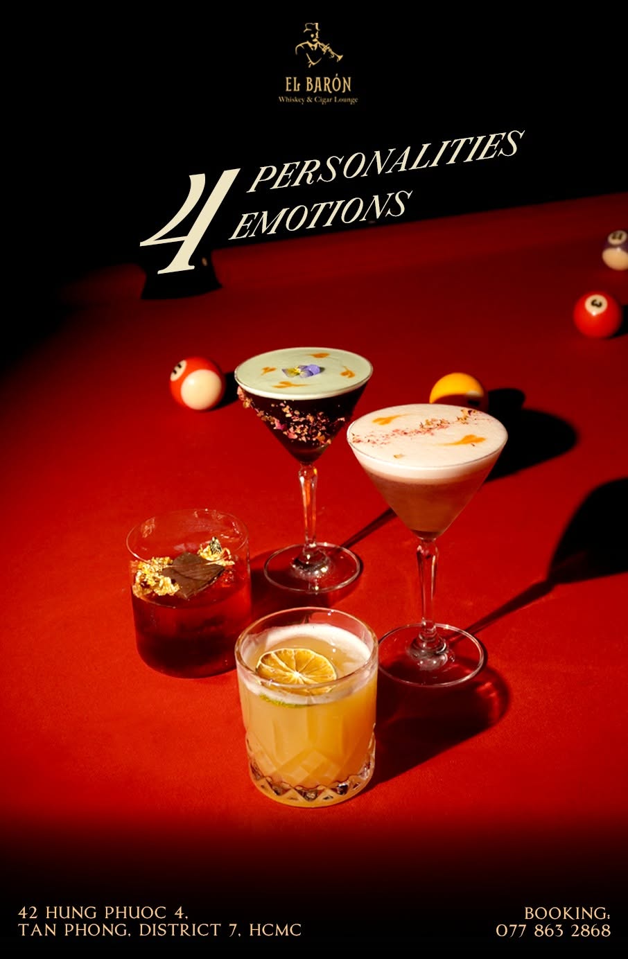 Những ly cocktail thủ công được bartender pha chế tỉ mỉ theo từng câu chuyện của thực khách